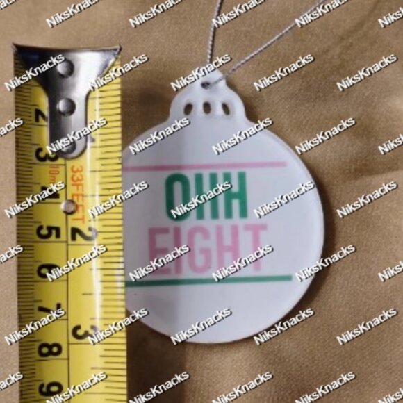 Pink & Green Holiday Magic! Sorority-Inspired Flat Ornaments – Pretty Pose - Picture 8 of 11